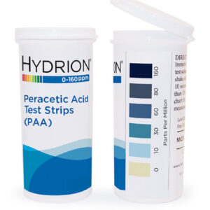 Hydrion PAA160 Peracetic Acid Test Strips