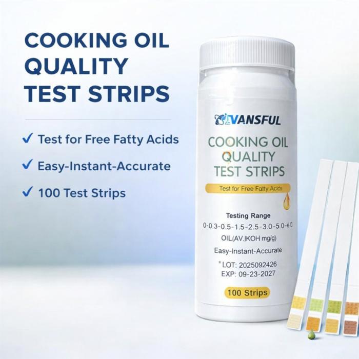 Cooking Oil Quality Test Strips, 100 Strips