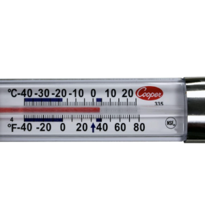 Cooper Atkins 335 Horizontal Glass Tube Refrigerator Thermometer