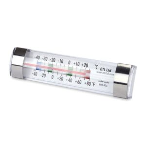 ETI 803-925 Clear Spirit-Filled Fridge Freezer Thermometer